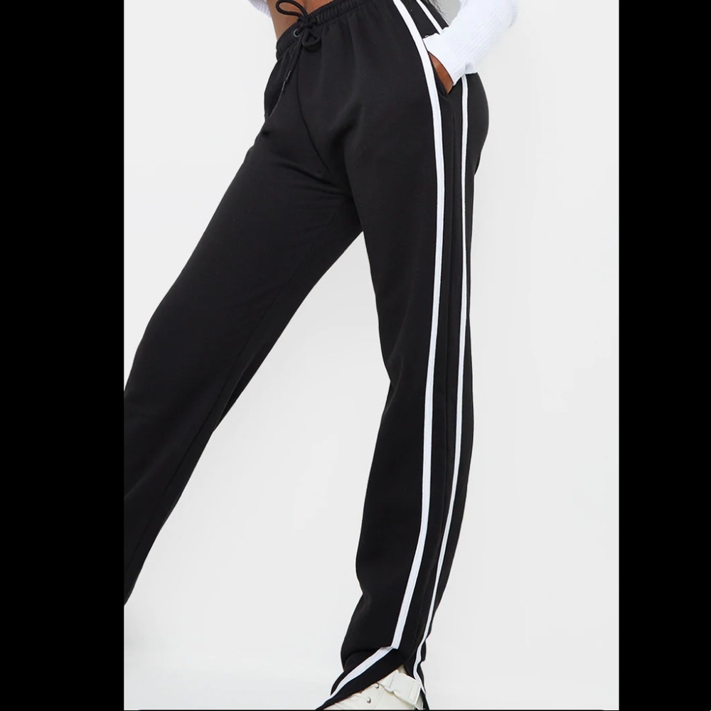 Tall Double Stripe Split Hem Jogger